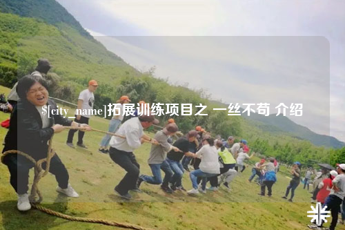 洛阳拓展训练项目之 一丝不苟 介绍